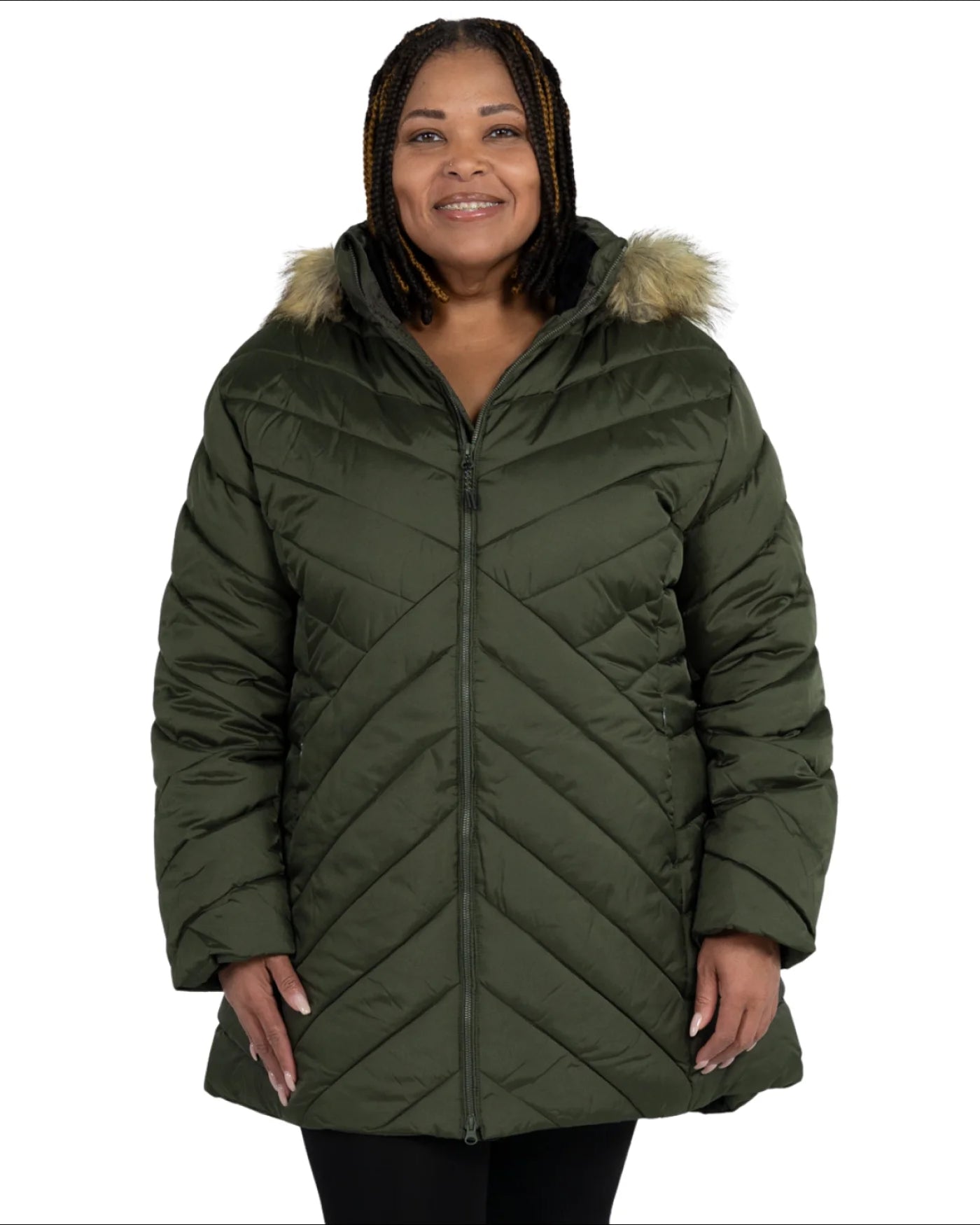 Snow Country Outerwear Women's Plus Size 1X-6X Axtell Parka Hooded Winter Coat Jacket