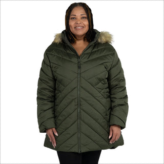 Snow Country Outerwear Women's Plus Size 1X-6X Axtell Parka Hooded Winter Coat Jacket