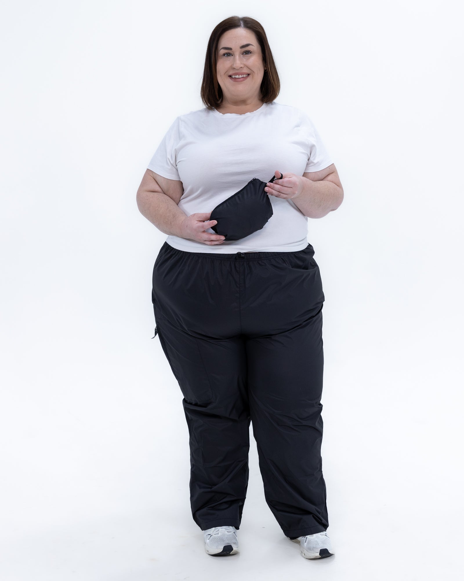 Plus size rain pants black 6