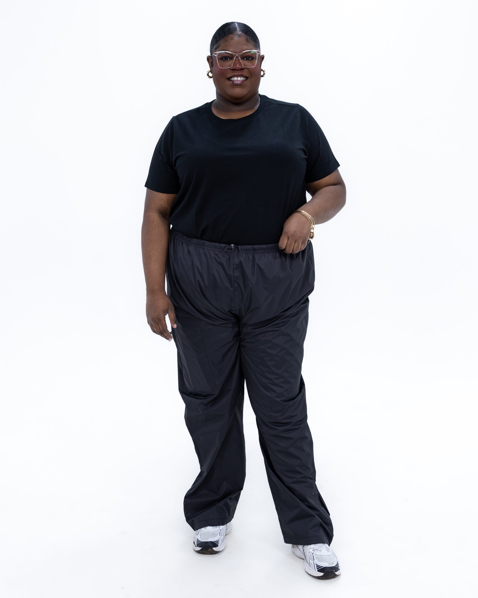 Plus size rain pants black 7