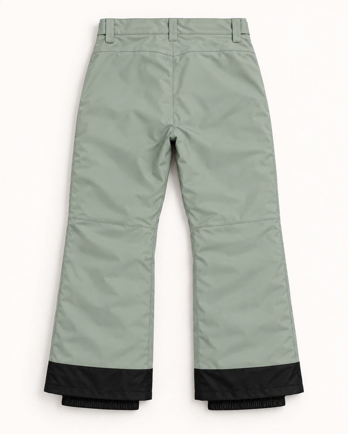 Green Lily women's plus size insulated ski pants, sizes 1X to 6X, flat lay, back
