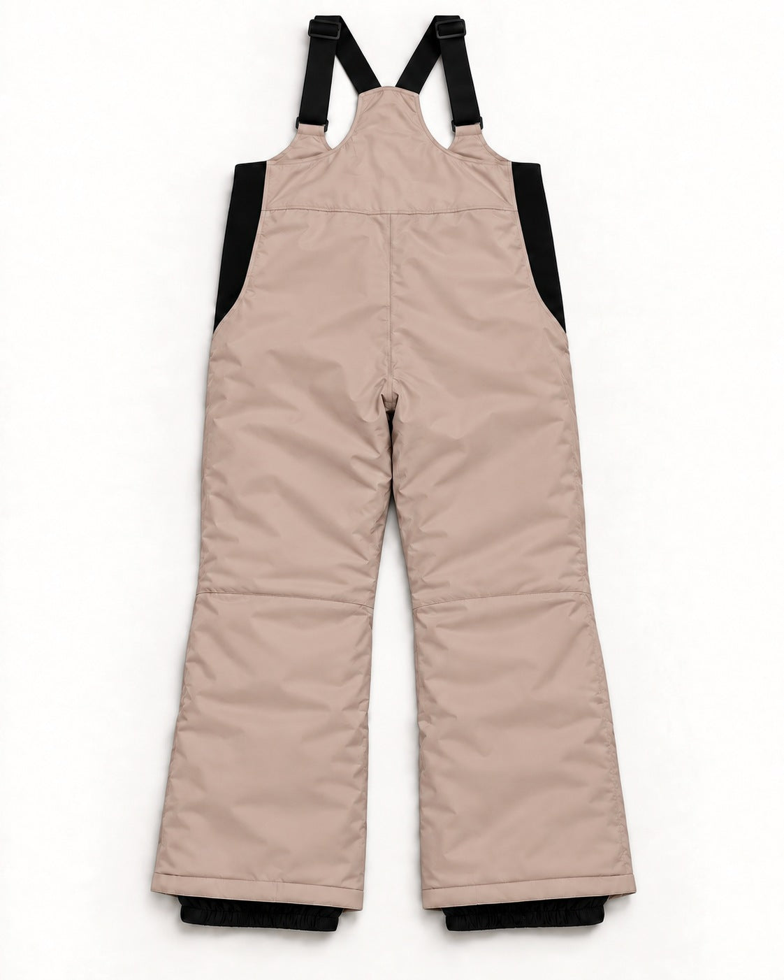 Pink Blush women's plus size Vertex snow bib overalls, sizes 1X to 6X, flat lay, back