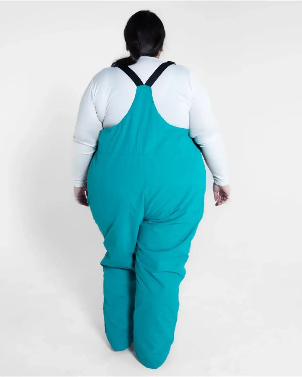 Teal Snow Bib Overalls from Snow Country Outerwear Women’s Plus Size Vertex Ski Collection
