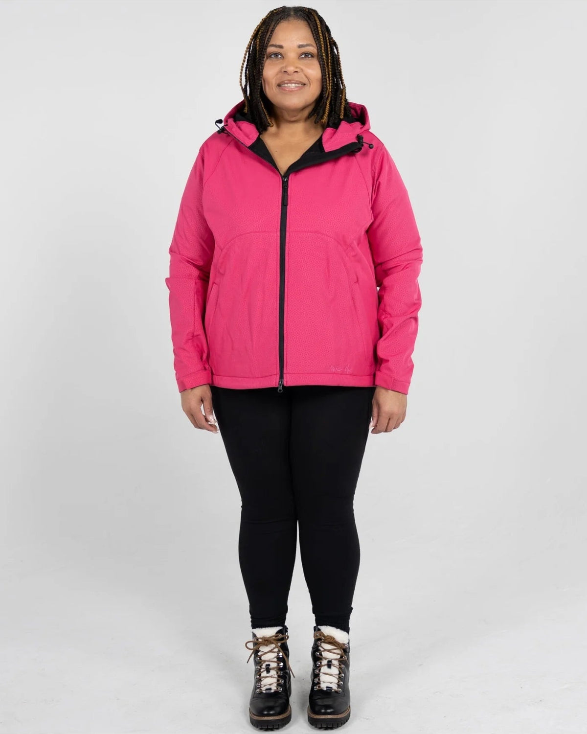 Pulse Womens Plus Size Hooded Soft Shell Jacket 1X CLEARANCE