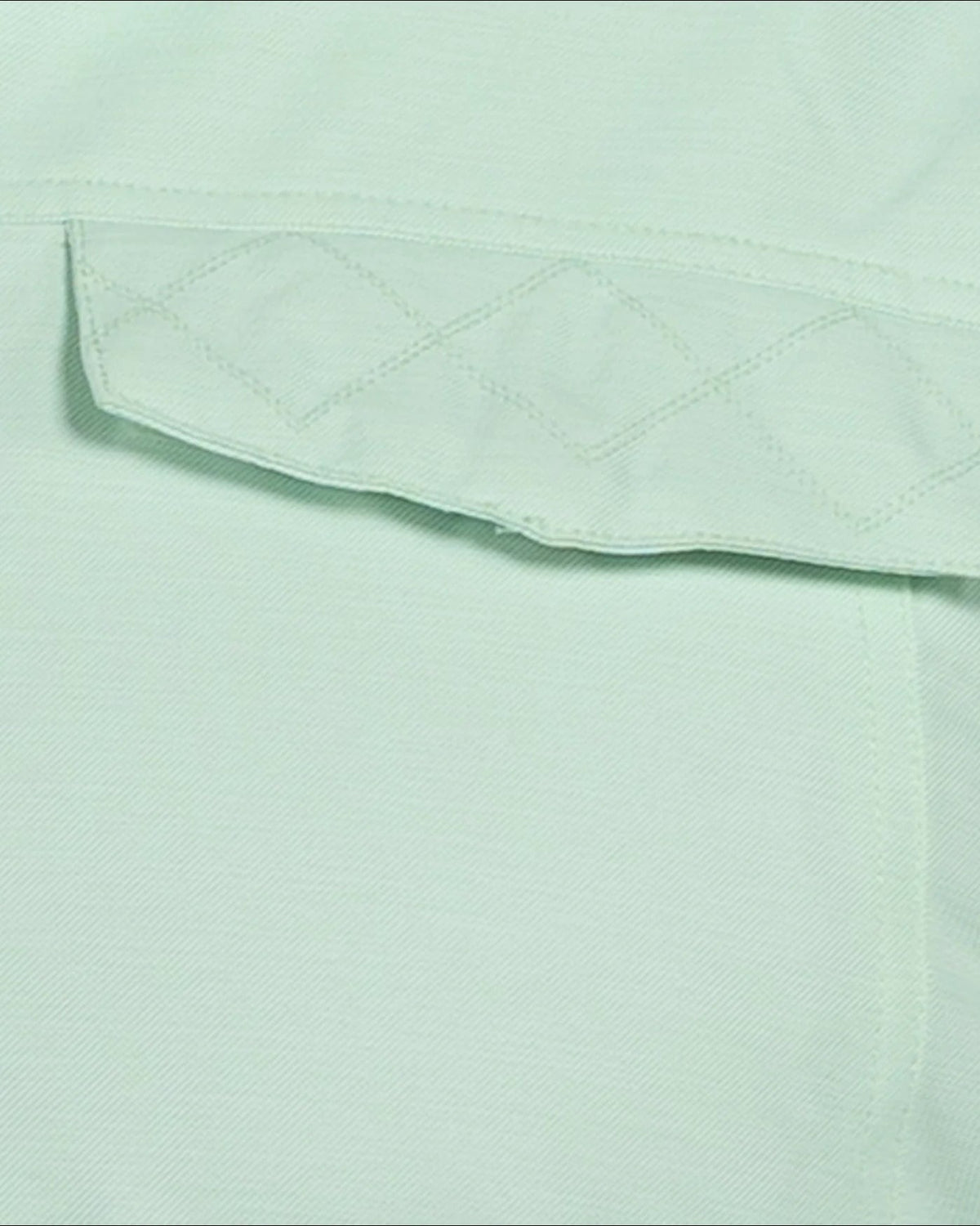Mint Sugarcoat plus size insulated snow jacket, chest pocket and criss cross stitching detail