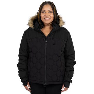 Snow Country Outerwear Women’s Plus Size 1X Ski Coat Jacket Winter Hailstone Alternative Down CLEARANCE