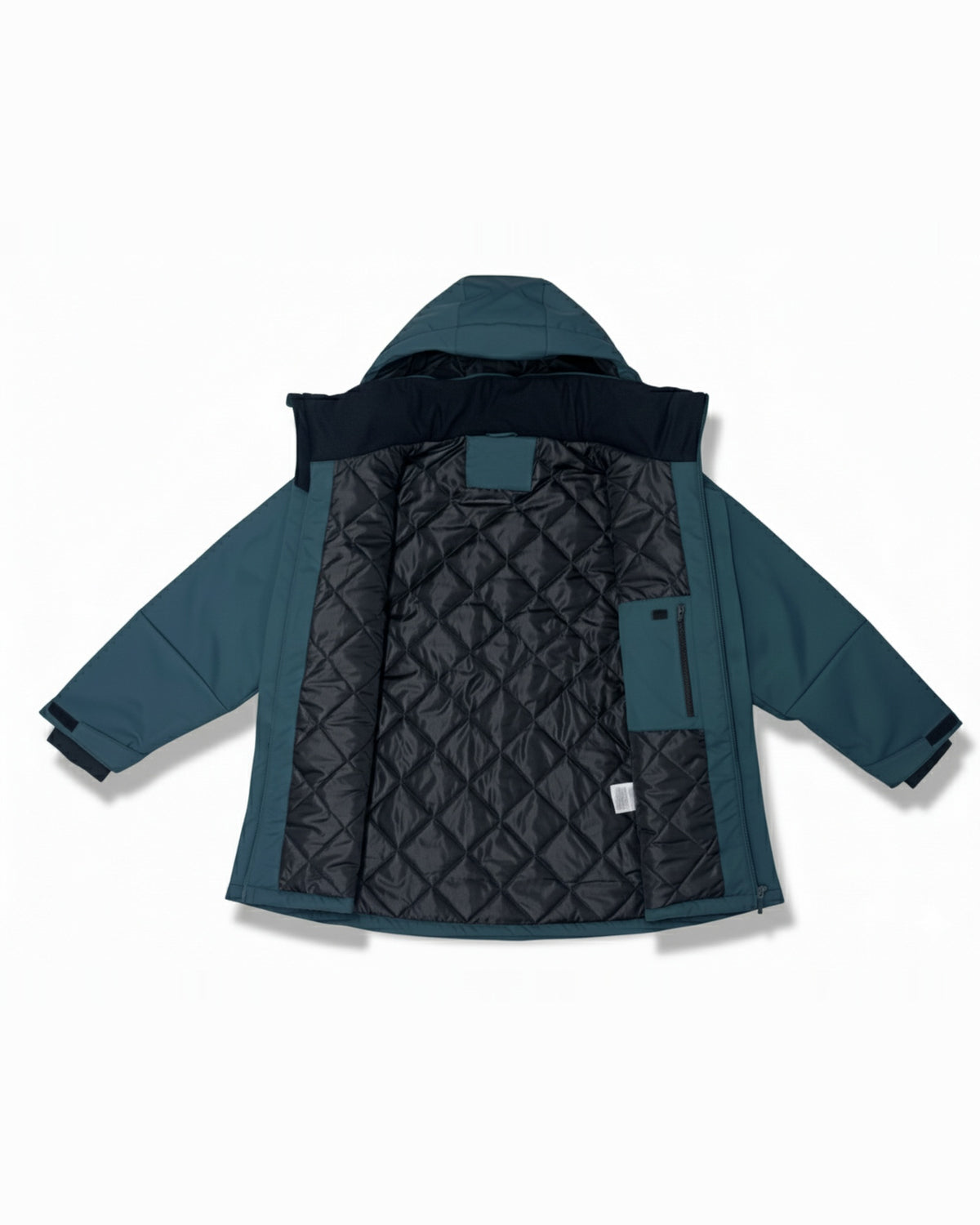 Deep Lagoon The Siberian plus size heavy insulated softshell coat, sizes 1X to 6X, interior quilted lining