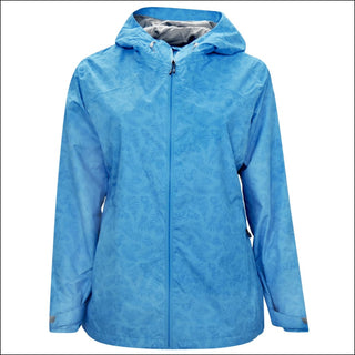 Snow Country Outerwear 1X-6X Women’s Plus Size Printed Wind Breaker Rain Jacket - 1X / sea blue - Women’s Plus Size
