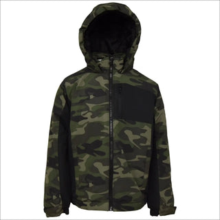 Camouflage Hooded Jacket from Snow Country Outerwear Boys 8-18 Youth Snow Suit