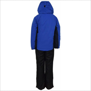 Blue and black Snow Country Outerwear boys winter snowsuit jacket and ski bibs