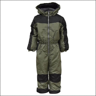 Snow Country Outerwear Boys Jr Youth Kids 1 Piece Winter Snowsuit Coveralls 8-16 - Small / Olive - Kid’s