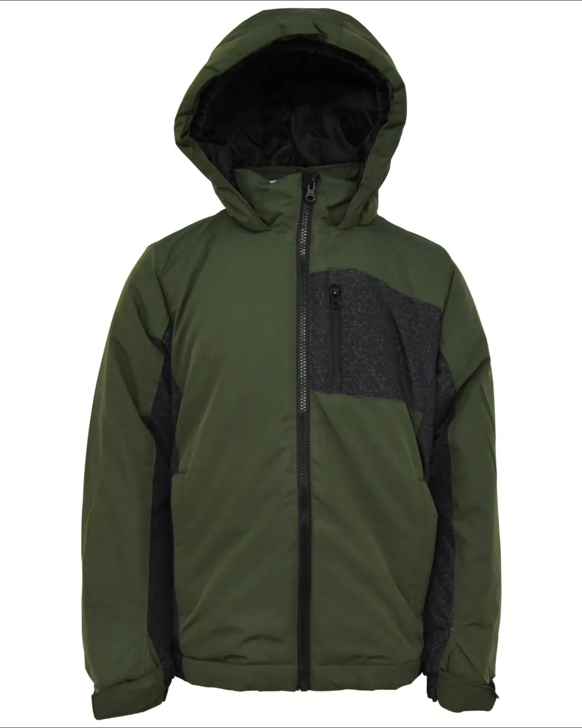 Green hooded winter jacket from Snow Country Outerwear for boys Youth S-L Insulated Snow Coat