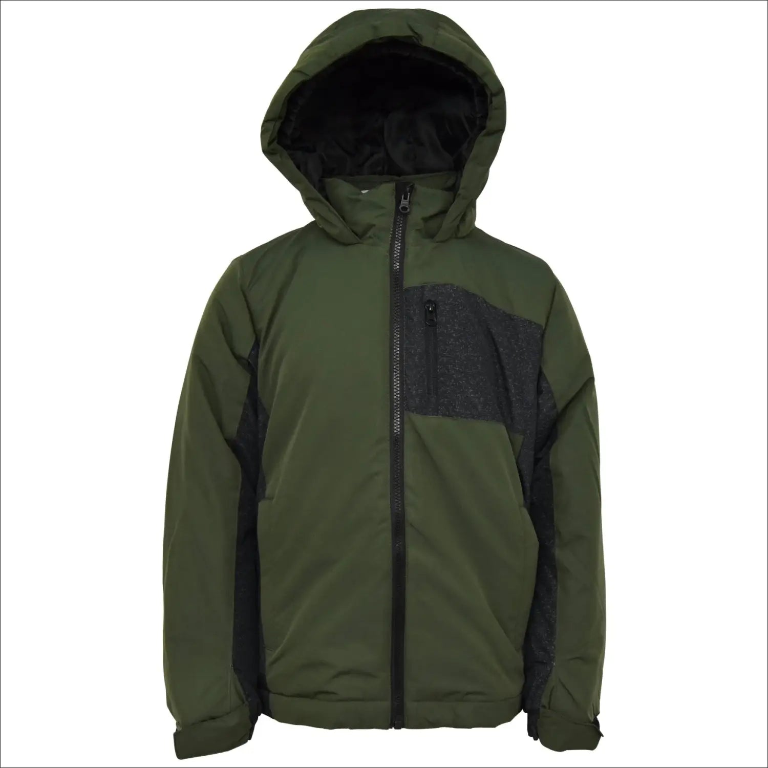Green hooded winter jacket from Snow Country Outerwear for boys Youth S-L Insulated Snow Coat