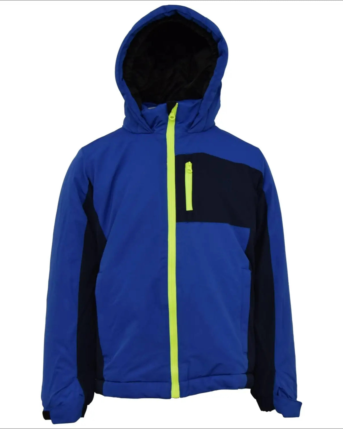 Blue hooded winter jacket from Snow Country Outerwear for boys youth S-L insulated snow coat