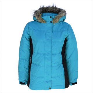 Snow Country Outerwear Girls Big Youth Insulated Winter Ski Jacket Coat Aspens Calling S-L - S (7/8) / Teal - Kid’s