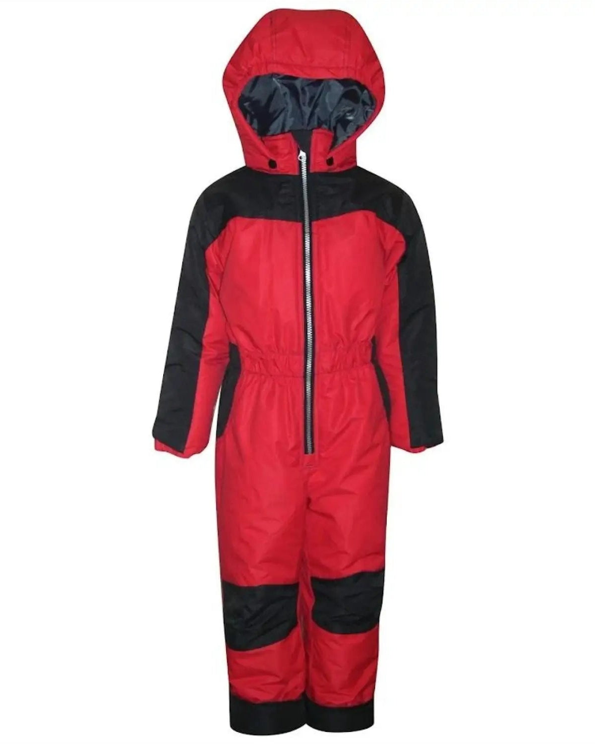 Red and black snow suit for boys from Snow Country Outerwear, ideal for winter Skiing