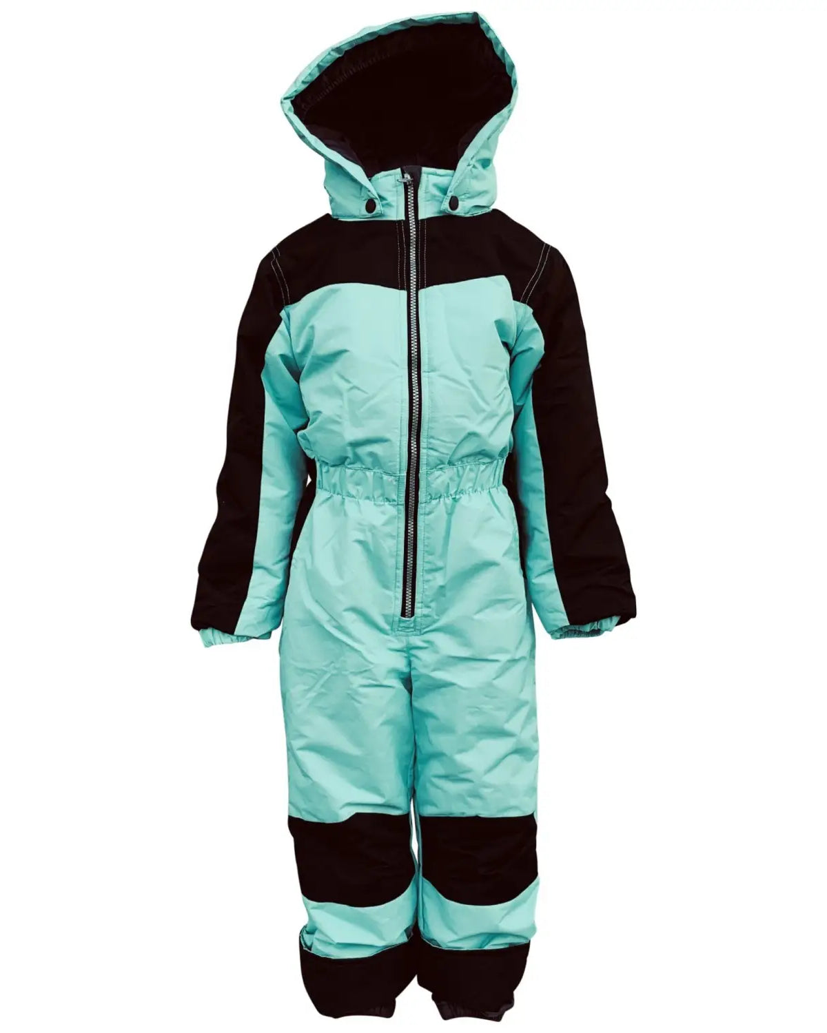 Two-tone hooded snowsuit from Snow Country Outerwear for Little Girls, winter coveralls