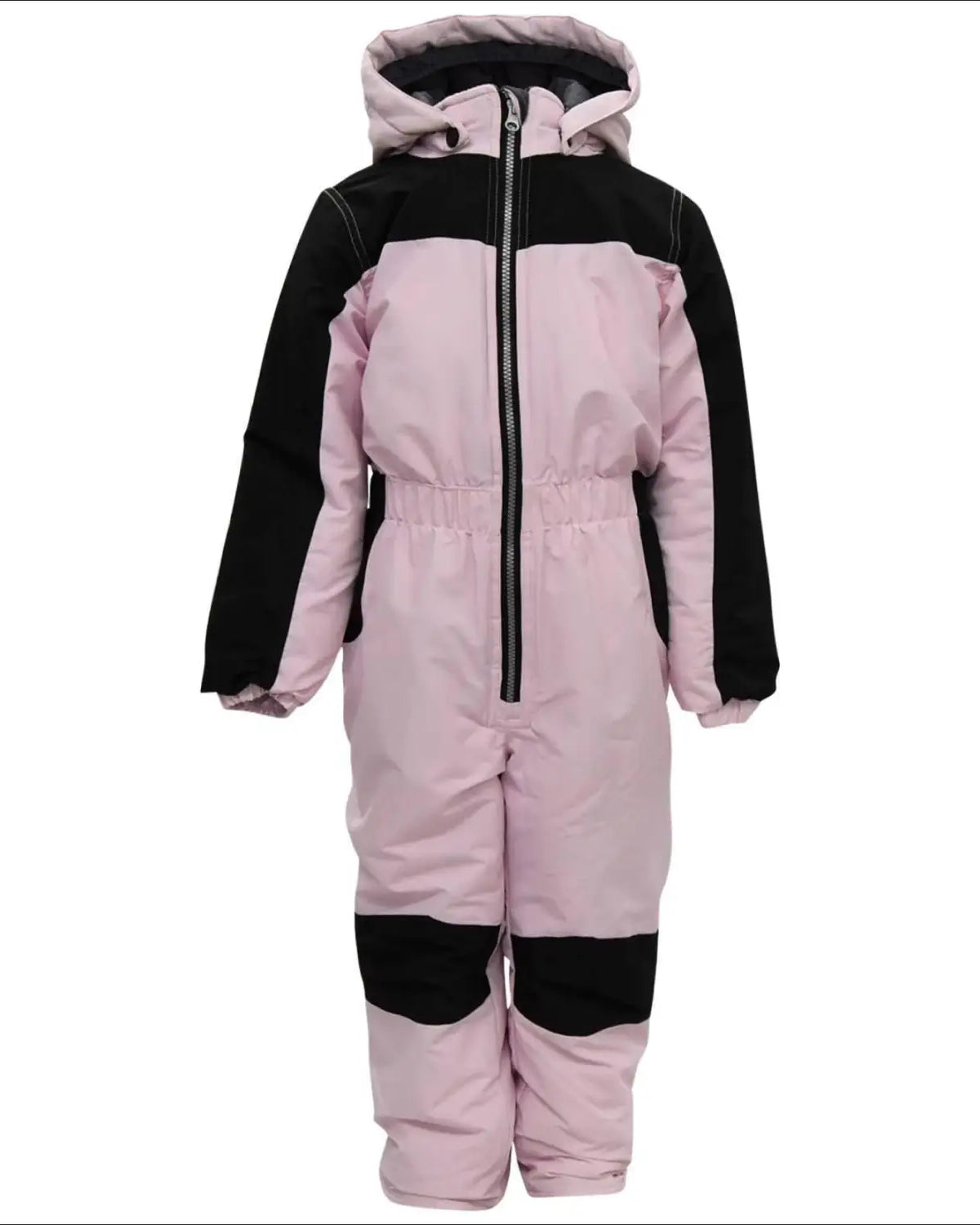 Pink and black snow suit for little girls from Snow Country Outerwear winter coveralls