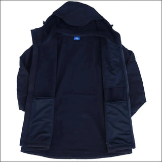 Open black hooded jacket from Men’s Big 2XL-7XL Cyclone Stretch Soft Shell Outerwear