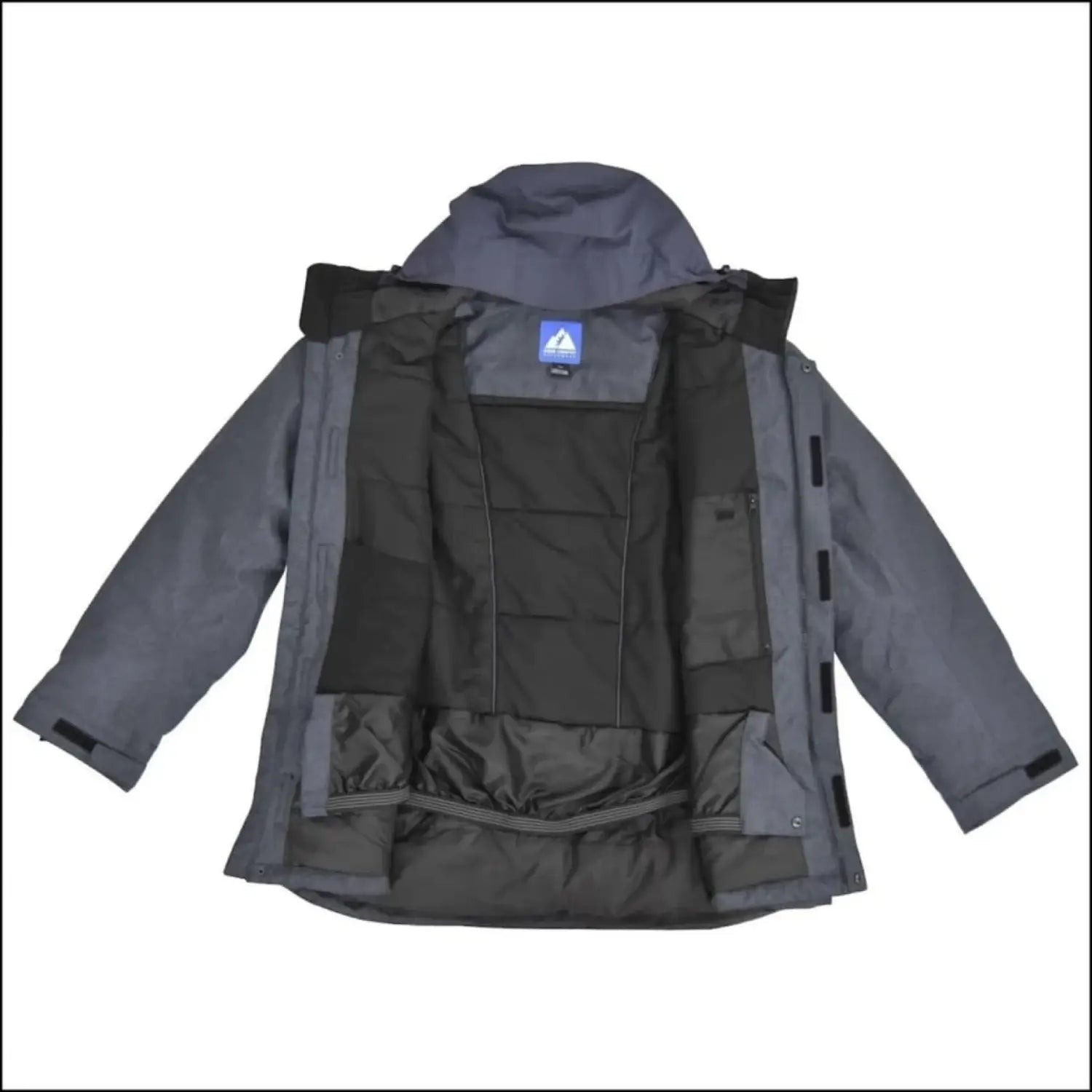 Open gray winter coat from Snow Country Outerwear Men’s Big Sizes 2XL-7XL Winter Parka