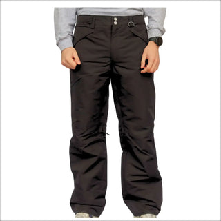 Black snow pants from Snow Country Outerwear, insulated winter ski gear for men