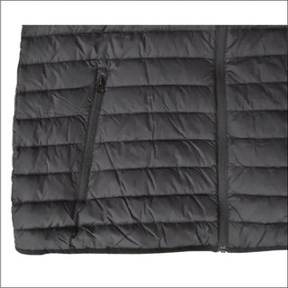 Black quilted puffer vest from Women’s Plus Extended Size Packable Down Jacket in Snow Country Outerwear