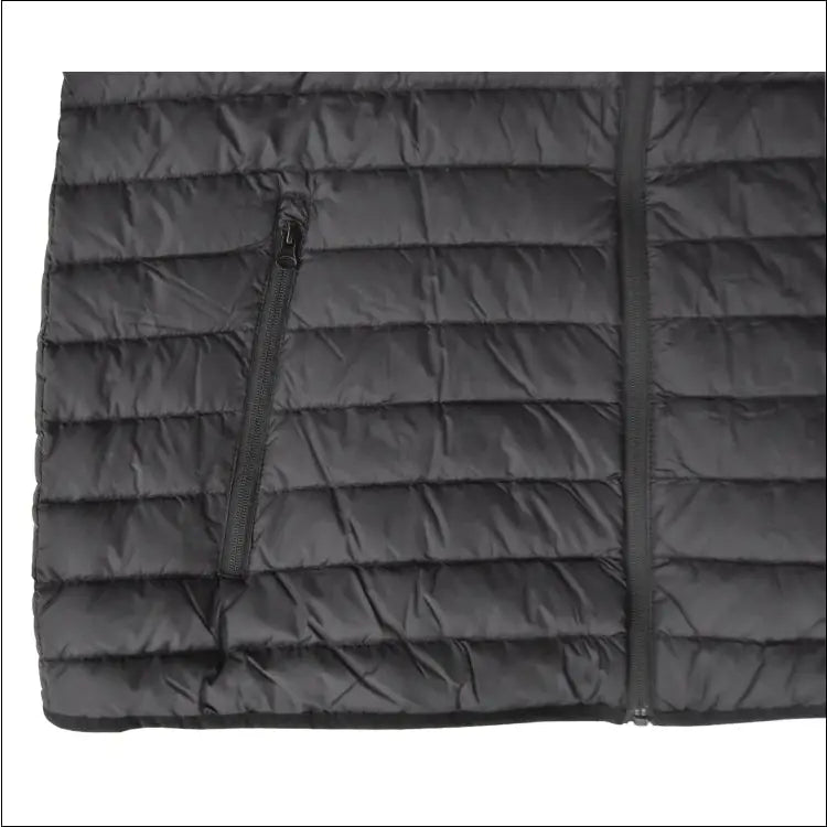 Black quilted puffer vest from Women’s Plus Extended Size Packable Down Jacket in Snow Country Outerwear