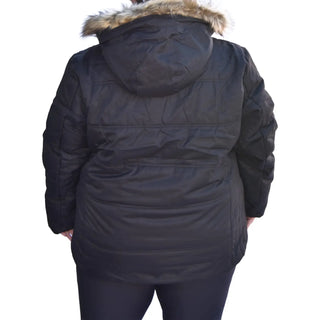 Black hooded winter coat from Snow Country Outerwear Womens Aspen Ski Jacket Coat