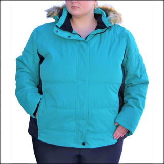 Snow Country Outerwear Womens 1X-6X Plus Size The Aspen Ski Jacket Coat - 1X / Teal - Women’s Plus Size