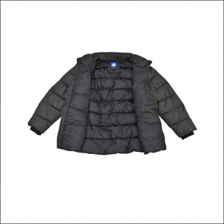 Open black puffer jacket from Snow Country Outerwear Women’s Plus Size Lexington Coat