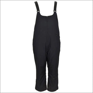 Black snow bib overalls from Snow Country Outerwear women’s plus size ski snow bibs vertex higher front