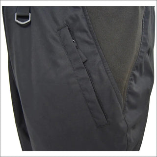 Black athletic pants with zippered pocket from Snow Country Outerwear Women’s Plus Size Ski Bibs