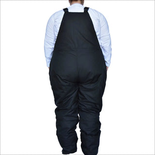 Black insulated bib overalls from Snow Country Outerwear Women’s Plus Size Ski Snow Bibs Vertex Higher Front