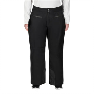 Black snow pants for women’s plus size Trax winter skiing insulated outerwear