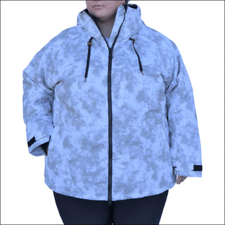 Snow Country Outerwear Womens Plus Size 1X-6X Trust Snowboarding Ski Coat Jacket - 1X / White Grey - Women’s Plus Size
