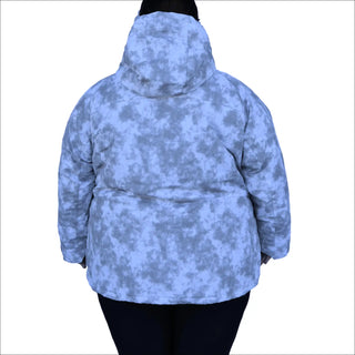 Camouflage-patterned hooded winter jacket for plus size women Ski Coat Outerwear