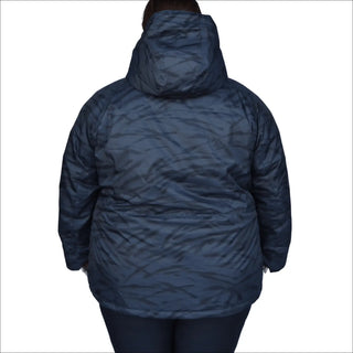 Blue hooded winter jacket from Womens Plus Size Trust Snowboarding Ski Coat Outerwear
