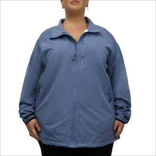 Snow Country Outerwear Women’s Plus Size 2X-6X Light Weight Sabre Stretch Soft Shell Rain Jacket