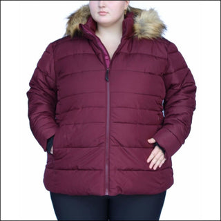 Snow Country Outerwear Women’s Plus Size Luna Winter Ski Coat Jacket 1X-6X - 1X / Burgandy - Women’s Plus Size