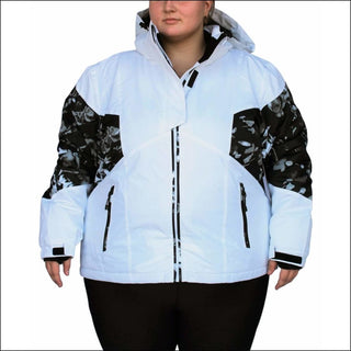 Snow Country Outerwear Women’s Plus Size Moonlight Insulated Winter Ski Coat 1X-6X - 1X / White - Women’s Plus Size