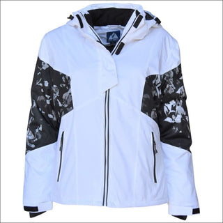 Snow Country Outerwear Womens Plus Size Moonlight Insulated Ski Coat Jacket 1X-6X - 1X (16/18) / White - Plus Size