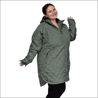 Snow Country Outerwear Women’s Plus Size Quilted Savvy Long Jacket 1X-6X - Women’s Plus Size