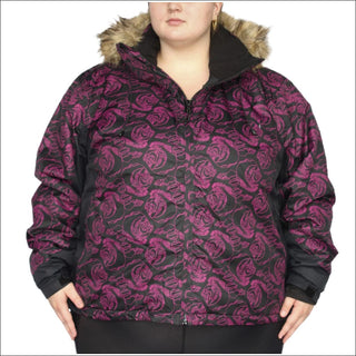 Snow Country Outerwear Women’s Plus Size Winter Flurry Down-Alternative Coat 1X 2X 5X CLEARANCE - 1X / Rose - Women’s Plus Size