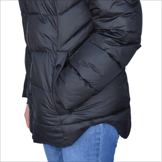 Black Puffer Jacket from Snow Country Outerwear Women’s Lexington Puffy Synthetic Down Jacket