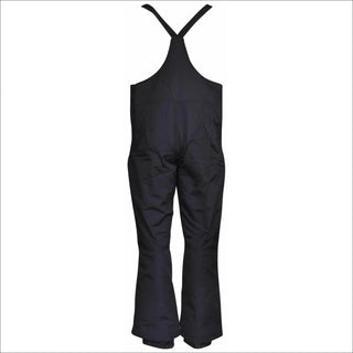 Black snow bib overalls for women from Snow Country Outerwear, insulated ski bibs