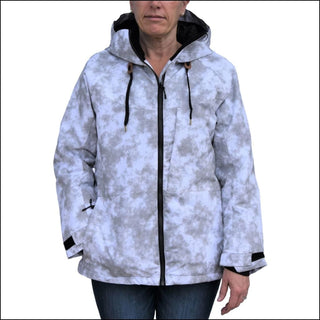 Snow Country Outerwear Womens S-XL Trust Snowboarding Winter Ski Coat Jacket - Small / White Grey - Women’s