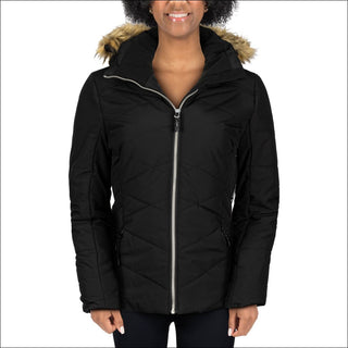 Snow Country Outerwear Womens S-XL Vail Down Alternative Winter Snow Jacket Coat - Small / Black - Women’s