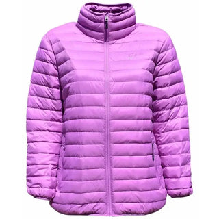 Lavender Puffer Jacket from Sportcaster Women’s Plus Size Packable Down Jacket 1X Clearance