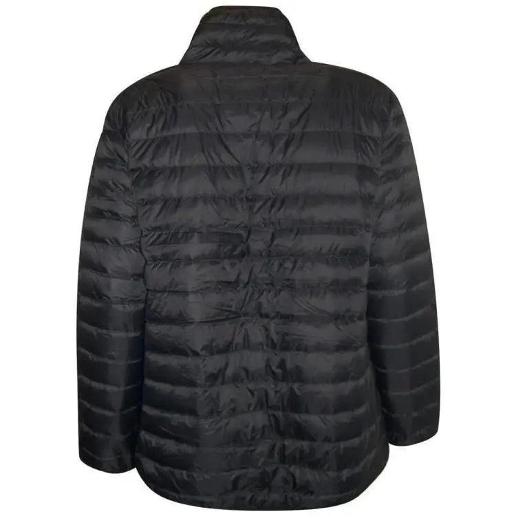 Black quilted puffer jacket from Sportcaster Women’s Plus Size Packable Down Jacket 1X CLEARANCE