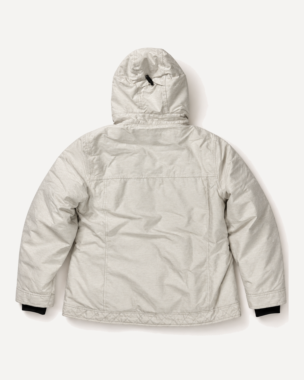 Soap Stone Sugarcoat women's plus size insulated snow jacket, sizes 1X to 6X, flat lay, back